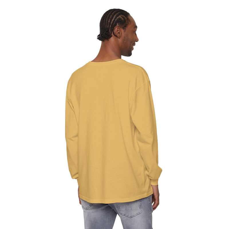 Diff Color Leafs Unisex Garment-dyed Long Sleeve T-Shirt