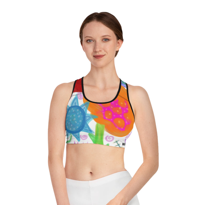 Paint Garden Sports Bra (AOP)