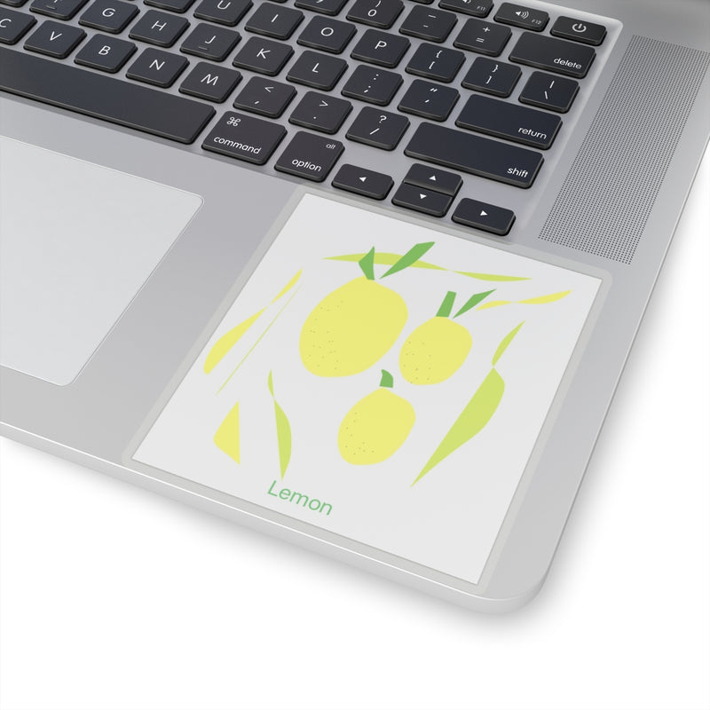 Lemon Yellow Kiss-Cut Stickers