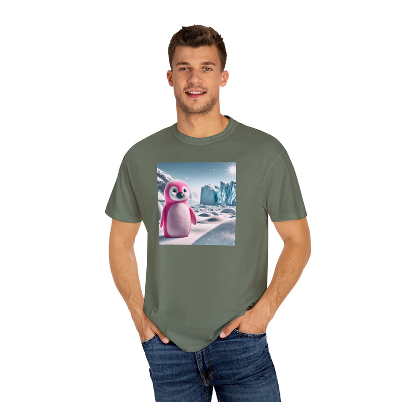 Pink Penguin Unisex Garment-Dyed T-shirt