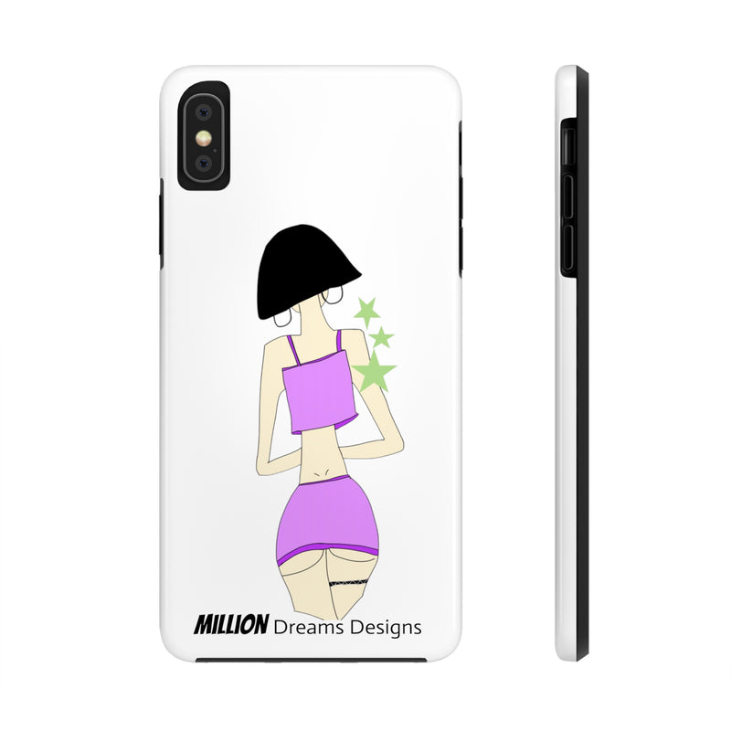 Sexy Girl In Purple Tough Phone Case