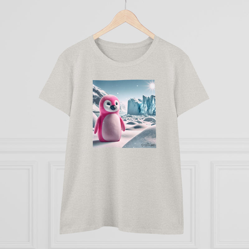 Pink Penguin Women's Midweight Cotton Tee