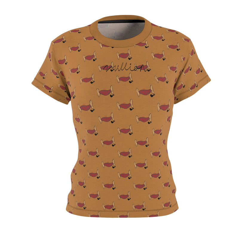 Mrs.Tootsie Roll Light Brown Tee (AOP)