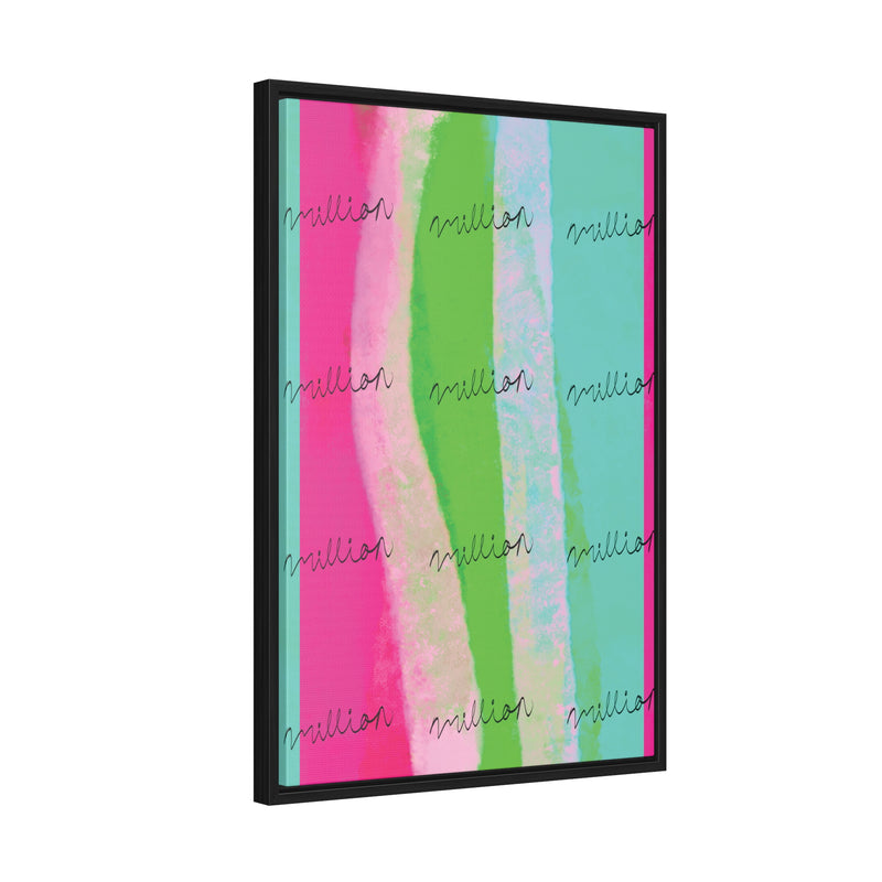 Pretty Neon Gallery Canvas Wraps, Vertical Frame