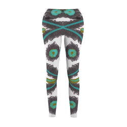 Tribal Star Women's Cut & Sew Casual Leggings (AOP)