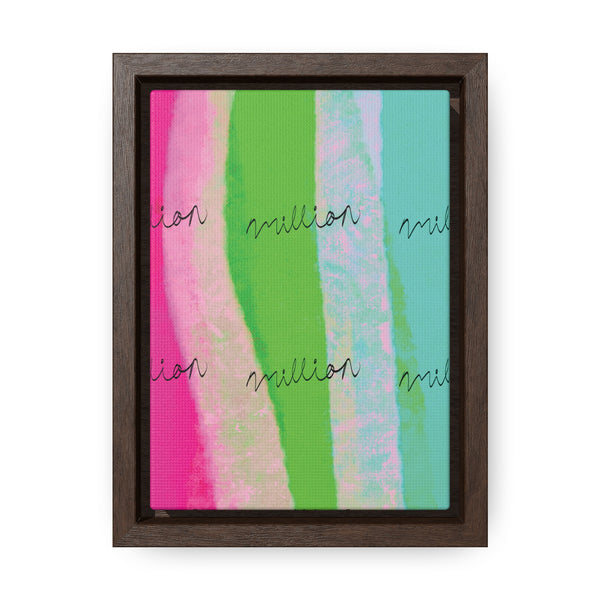 Pretty Neon Gallery Canvas Wraps, Vertical Frame