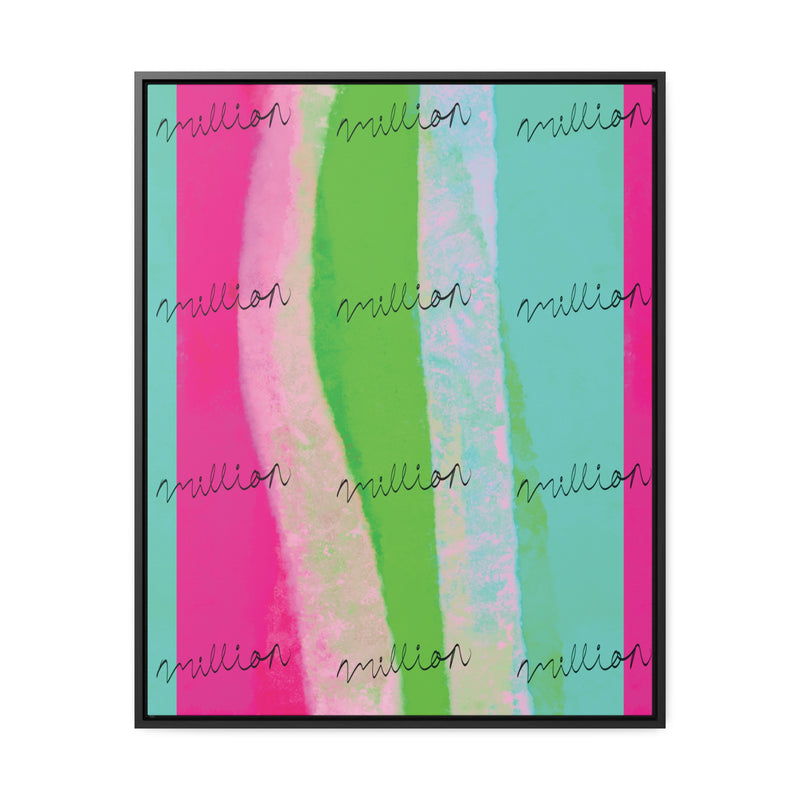 Pretty Neon Gallery Canvas Wraps, Vertical Frame