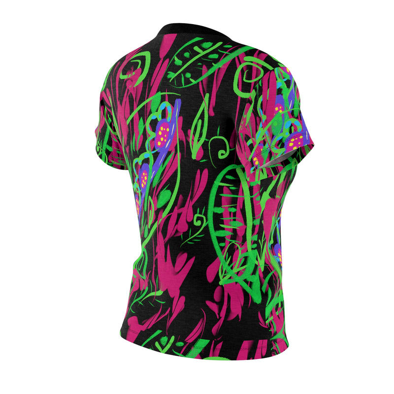 Leafs Neon Women's Cut & Sew Tee (AOP)