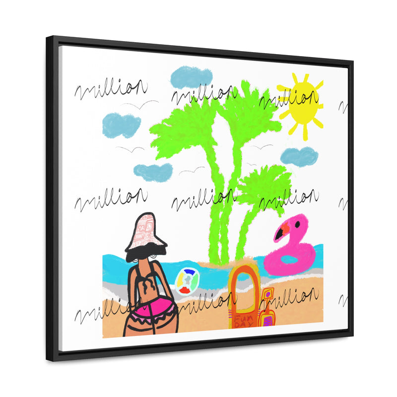 Fun Beach Day Gallery Canvas Wraps, Horizontal Frame