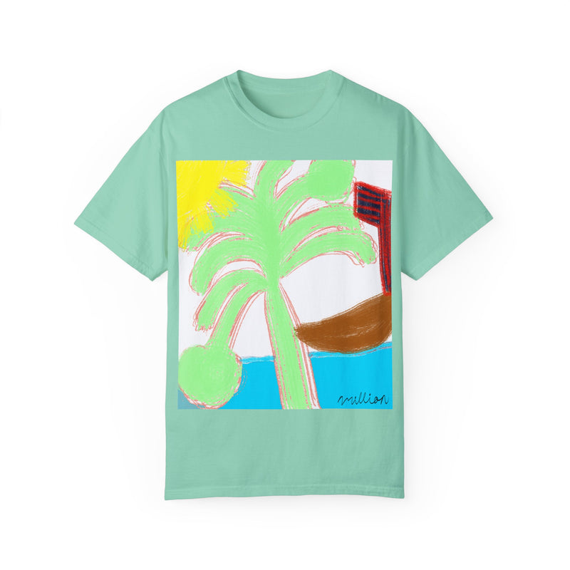 Ocean View Unisex Garment-Dyed T-shirt