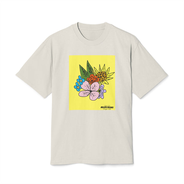 Yellow Flora Unisex Heavy Faded Tee