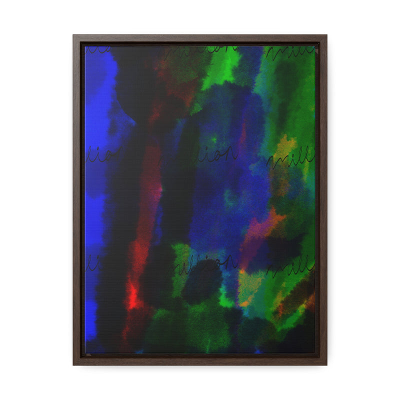 Watercolor Hue Gallery Canvas Wraps, Vertical Frame