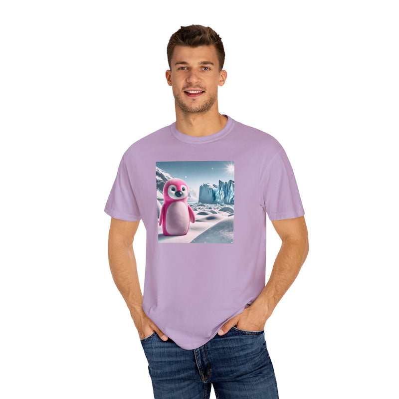 Pink Penguin Unisex Garment-Dyed T-shirt