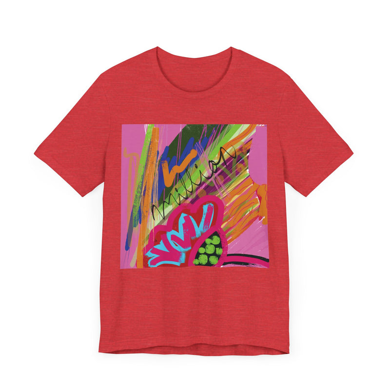 Abstract Frenzy Print  Unisex Jersey Short Sleeve Tee