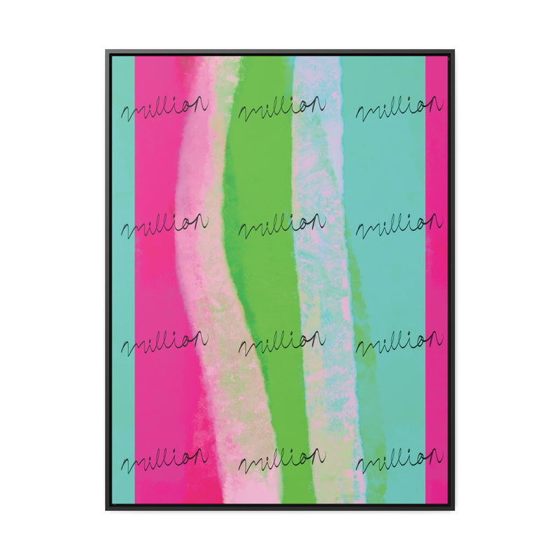 Pretty Neon Gallery Canvas Wraps, Vertical Frame