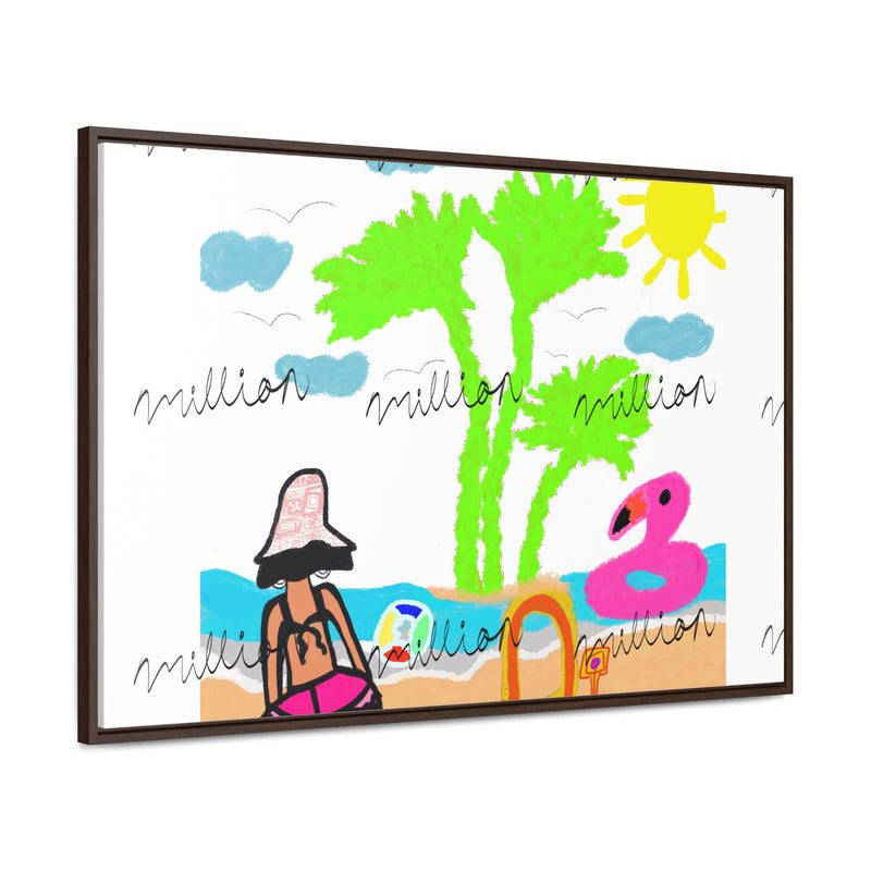 Fun Beach Day Gallery Canvas Wraps, Horizontal Frame