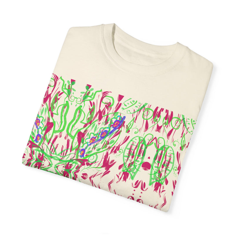 Leafs Neon Unisex Garment-Dyed T-shirt