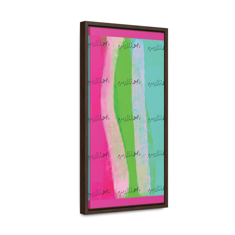 Pretty Neon Gallery Canvas Wraps, Vertical Frame