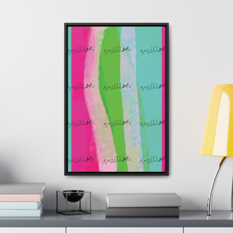 Pretty Neon Gallery Canvas Wraps, Vertical Frame