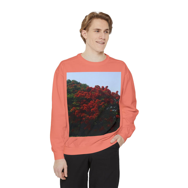 Resort View Unisex Garment-Dyed Sweatshirt