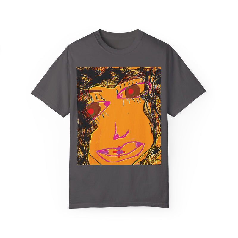 Face Graphic Unisex Garment-Dyed T-shirt