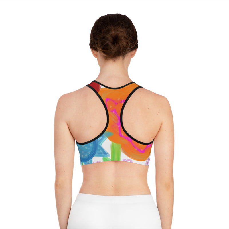 Paint Garden  Sports Bra (AOP)