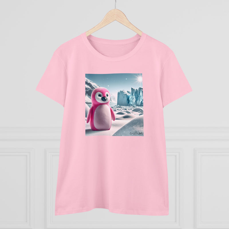 Pink Penguin Women's Midweight Cotton Tee