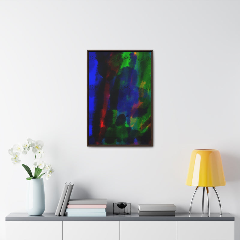 Watercolor Hue Gallery Canvas Wraps, Vertical Frame