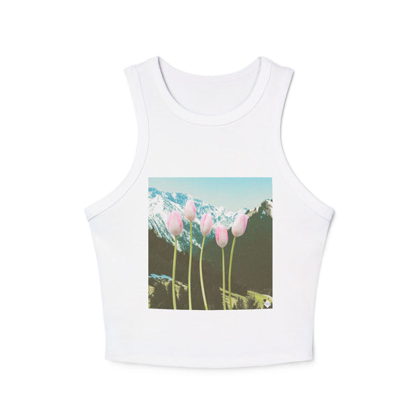 Cold Mountain View Women's Micro Rib Racer Tank Top