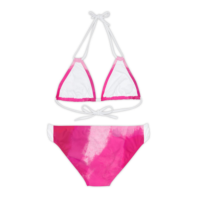 Pink Shades Strappy Bikini Set (AOP)