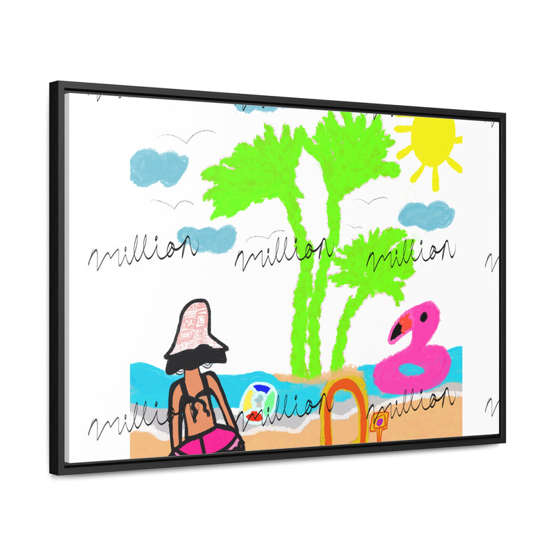 Fun Beach Day Gallery Canvas Wraps, Horizontal Frame