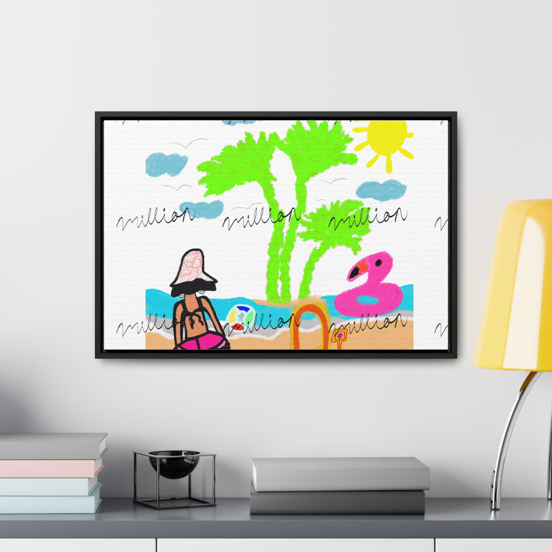 Fun Beach Day Gallery Canvas Wraps, Horizontal Frame