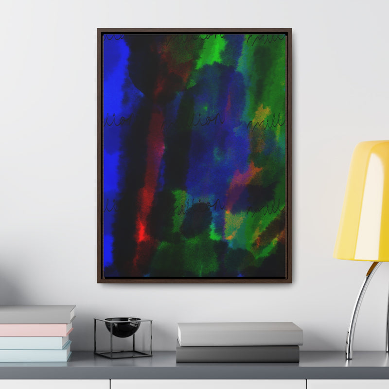 Watercolor Hue Gallery Canvas Wraps, Vertical Frame