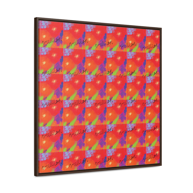 Floral Breeze Gallery Canvas Wraps, Square Frame