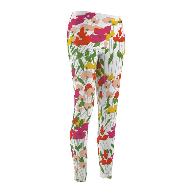 Freestyle Flowers women's Cut & Sew Casual Leggings (AOP)