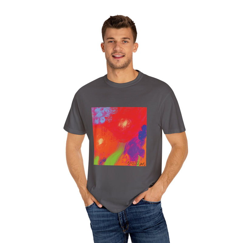 Floral Breeze Unisex Garment-Dyed T-shirt