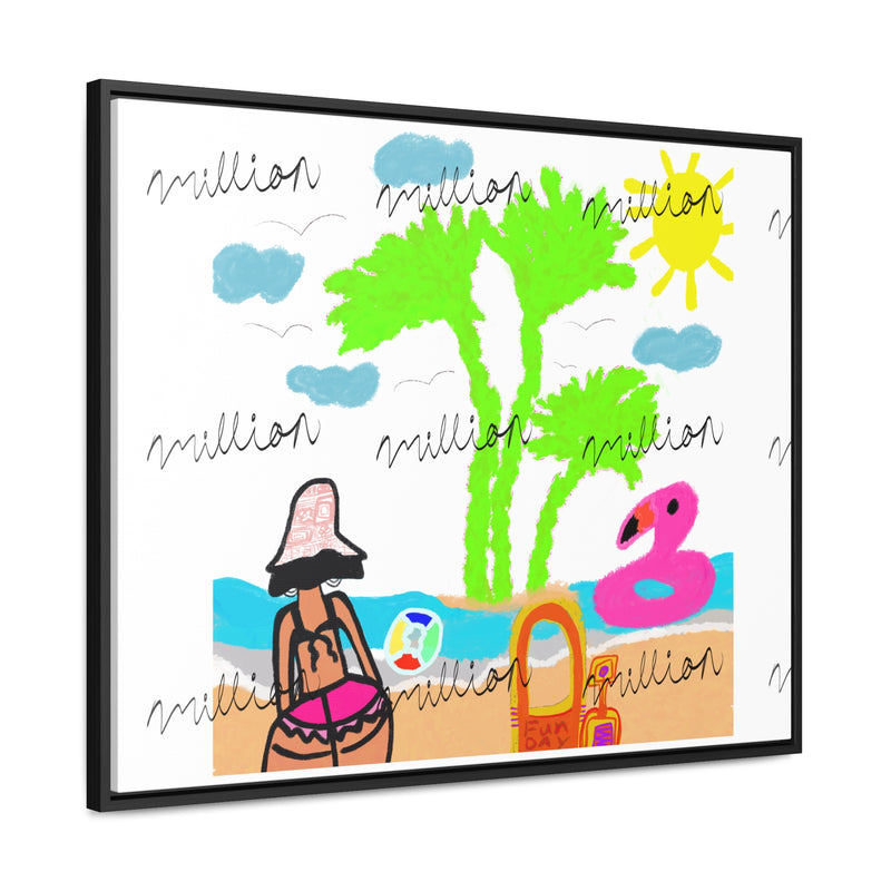 Fun Beach Day Gallery Canvas Wraps, Horizontal Frame