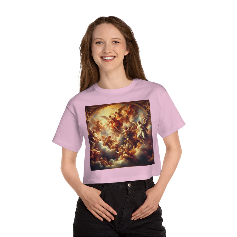 Floating Angels  Champion Women's Heritage Cropped T-Shirt