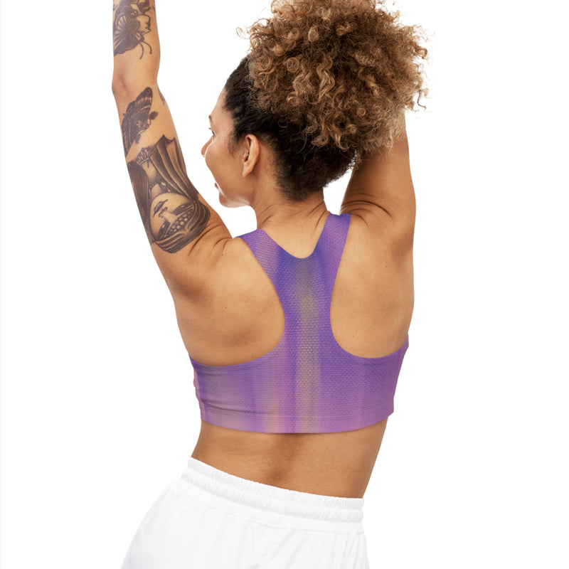 Sketch Print Seamless Sports Bra (AOP)