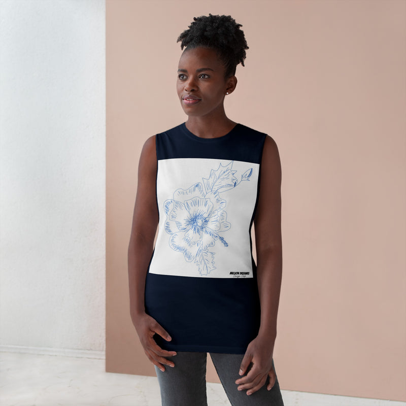 Sketch Flower Unisex Barnard Tank