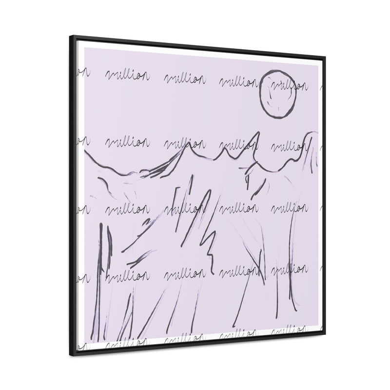 Cold Mountain View Gallery Canvas Wraps, Square Frame