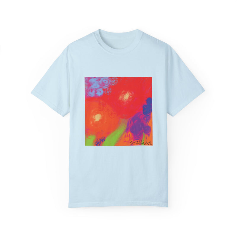 Floral Breeze Unisex Garment-Dyed T-shirt