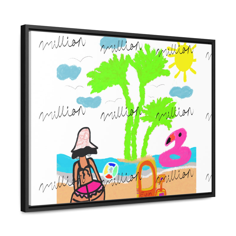 Fun Beach Day Gallery Canvas Wraps, Horizontal Frame