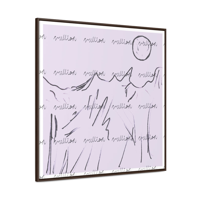 Cold Mountain View Gallery Canvas Wraps, Square Frame