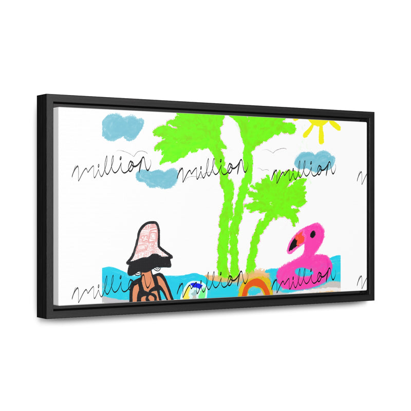 Fun Beach Day Gallery Canvas Wraps, Horizontal Frame