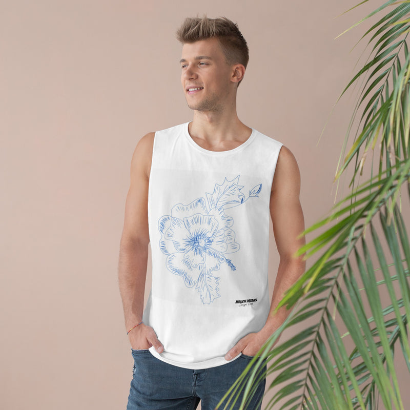 Sketch Flower Unisex Barnard Tank