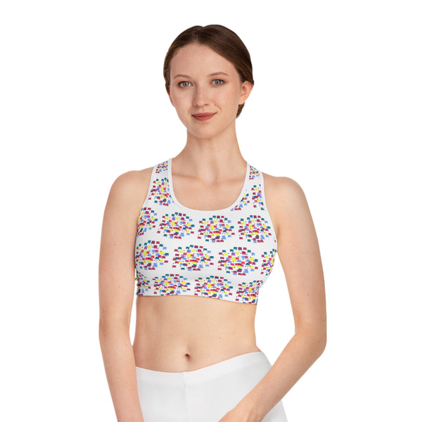 Dots Variety Sports Bra (AOP)