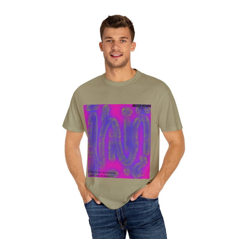 Tribal Neon Type Unisex Garment-Dyed T-shirt