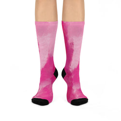 Shades Of Pink Cushioned Crew Socks