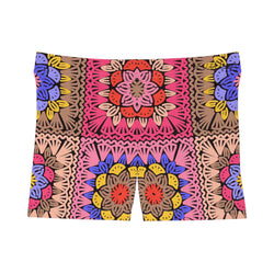 Embroidery Style Women's Shorts (AOP)